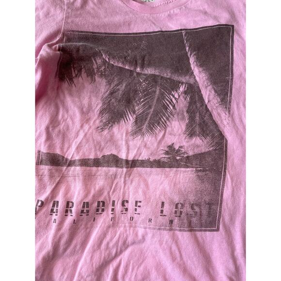 Rebels & Nomads Sz. S Adult “ Paradise Lost” Pink Tee. Cute, Fun - Picture 2 of 6